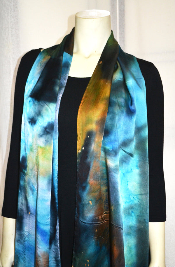 Blue Abstract Scarf