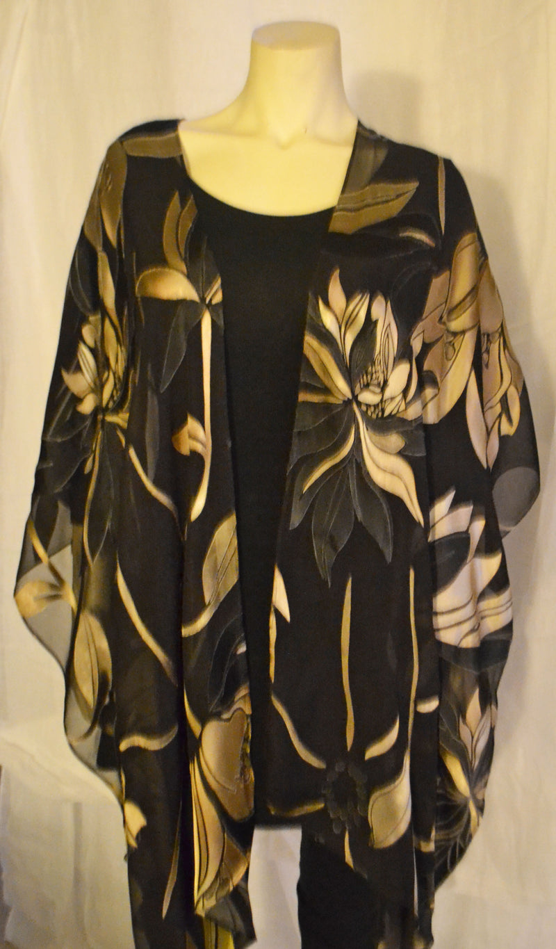 Purple Ruana – Poshaq Silks by Joyita