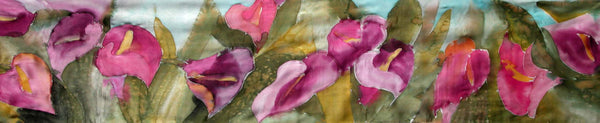 Pink Calla Lily Scarf