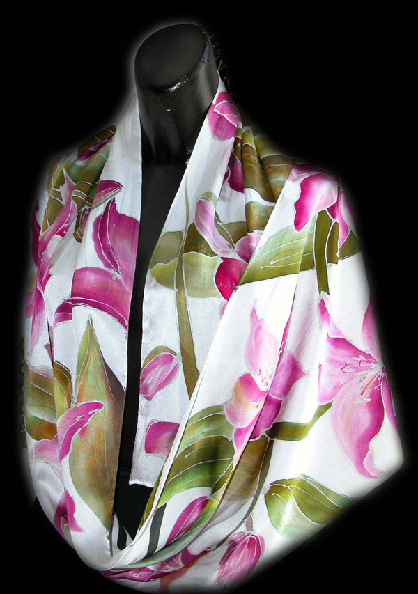 Pink Calla Lily Scarf