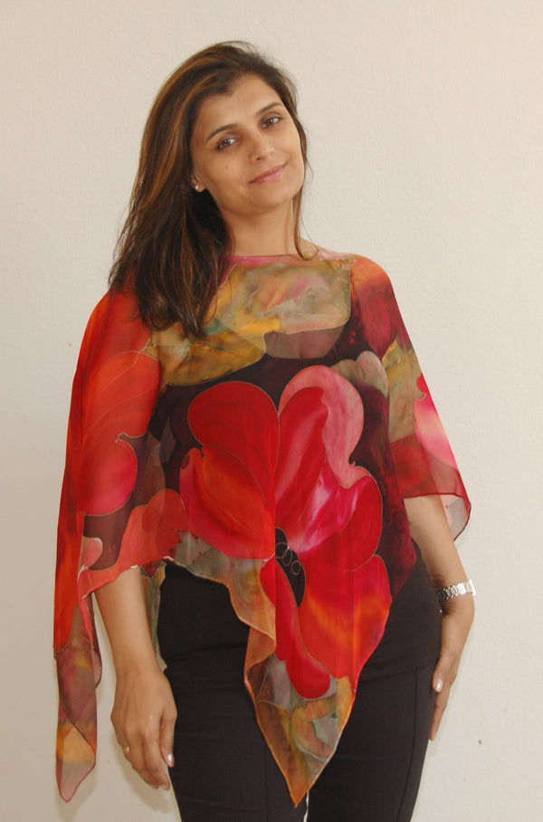 Poppy Poncho Scarf